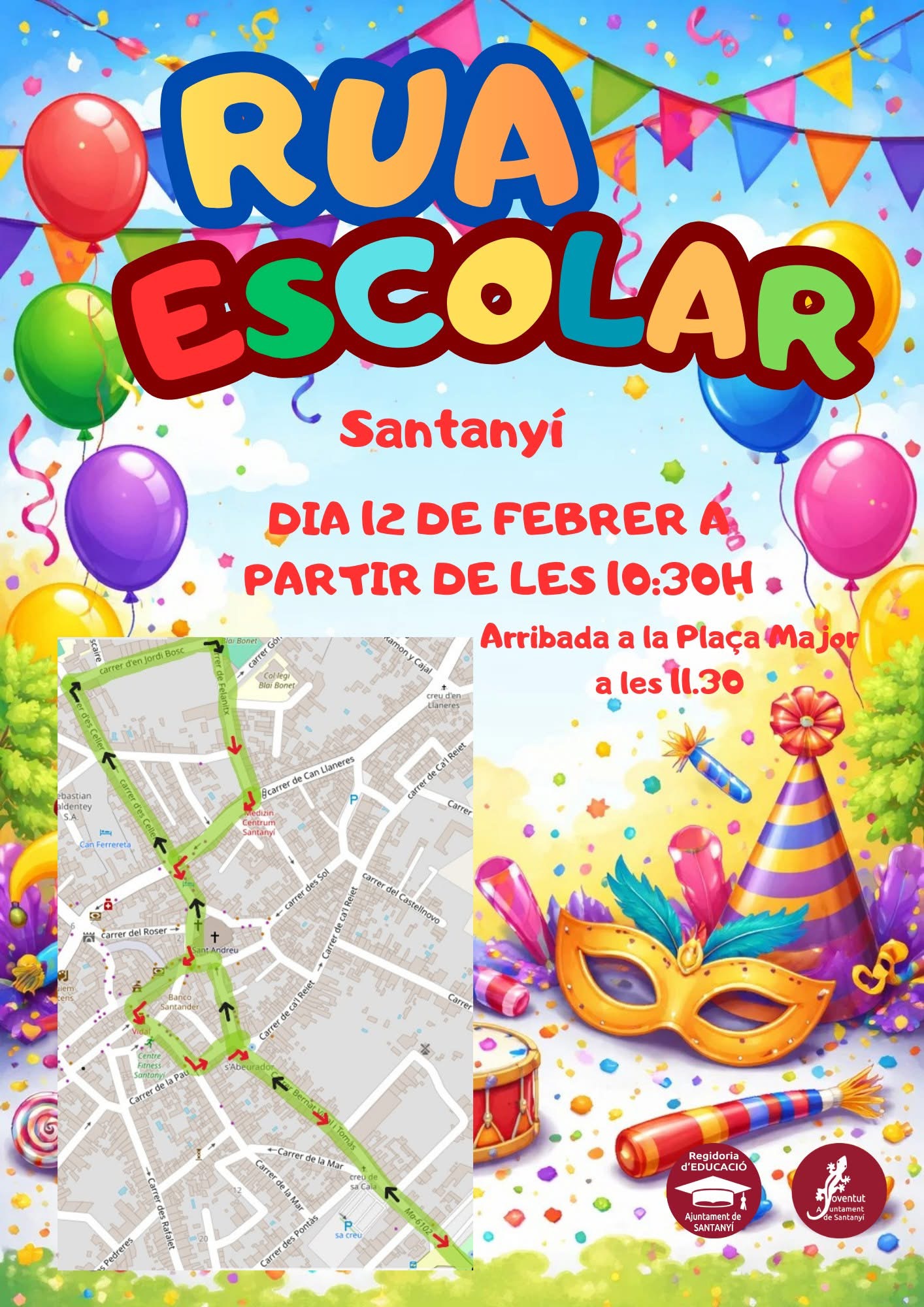 12 febrer rua escolar santanyi
