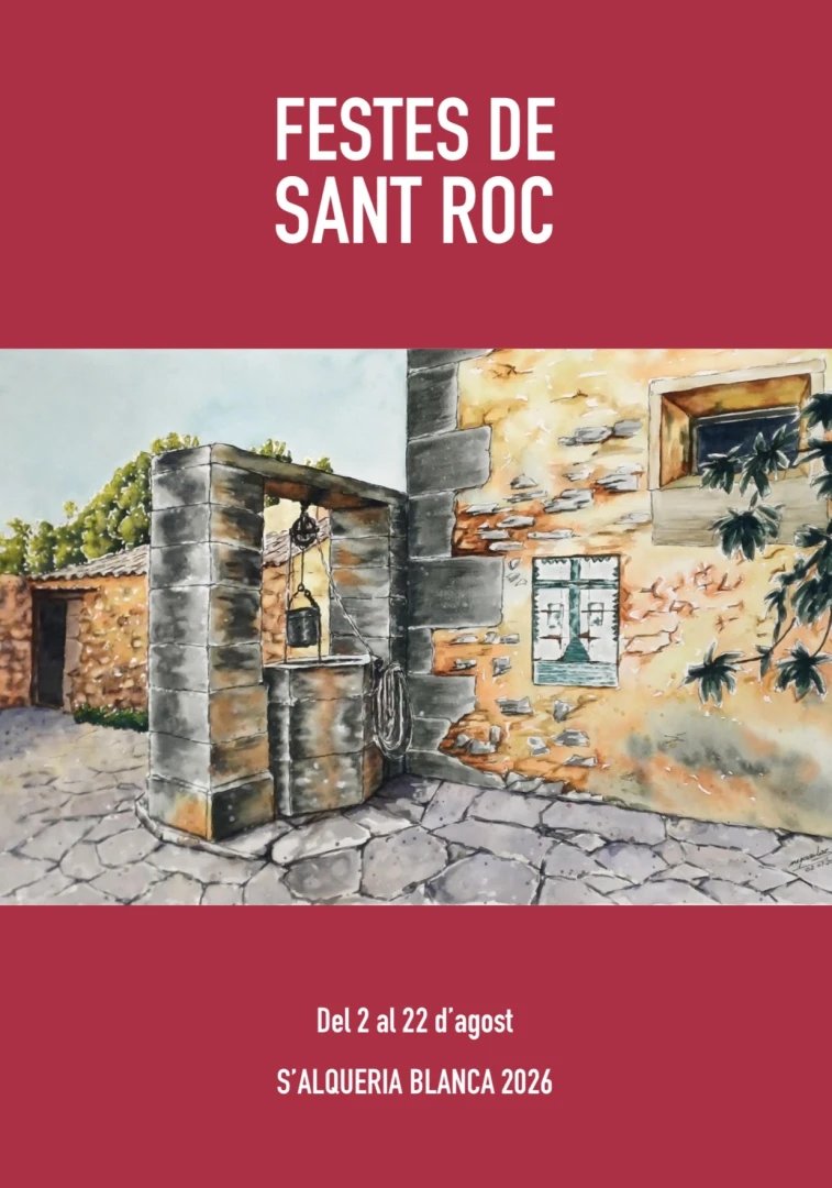 Programa de las Fiestas de Sant Roc de s’Alqueria Blanca 2026