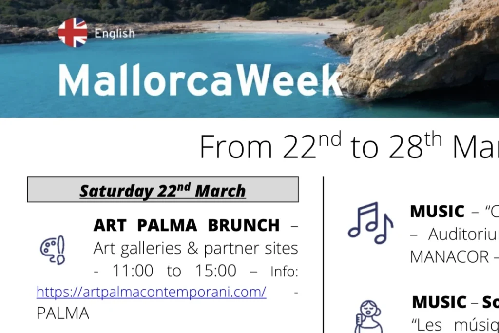 Mallorca Week, actividades Culturales en Mallorca del 1 al 7 de Agosto