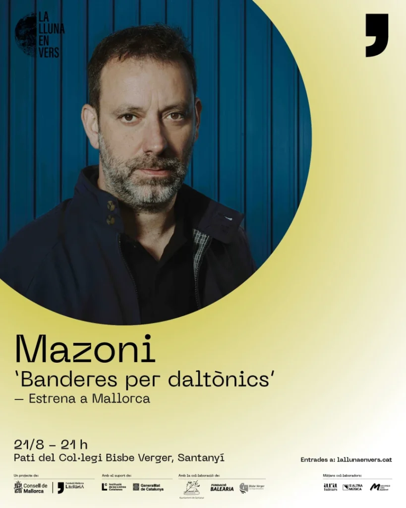 Banderas por daltónicos de Mazoni, Viernes 21 de agosto a las 21:00 h en el patio del CC Obispo Verger